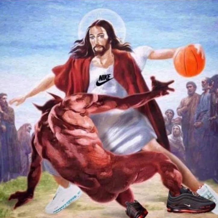 Jesus jukes out Satan